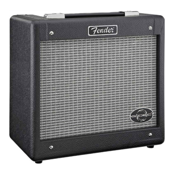 Fender G-DEC Junior Instrucciones De Funcionamiento