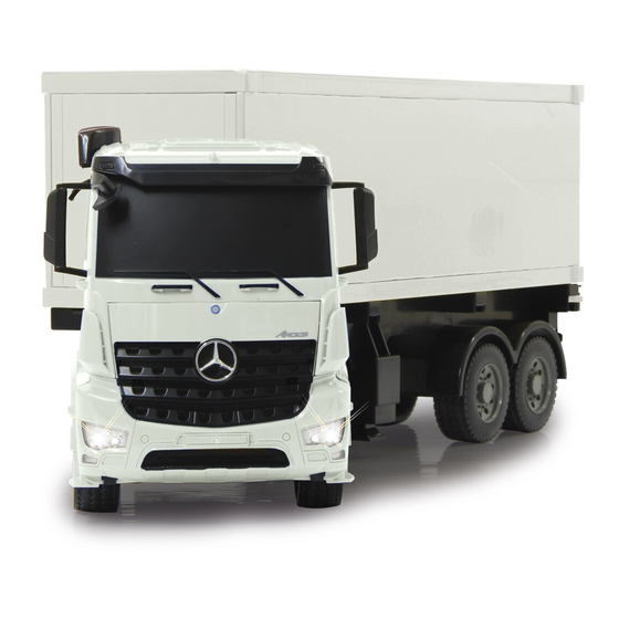 Jamara GERMANY Container Truck Mercedes-Benz Arocs Manual De Instrucciones