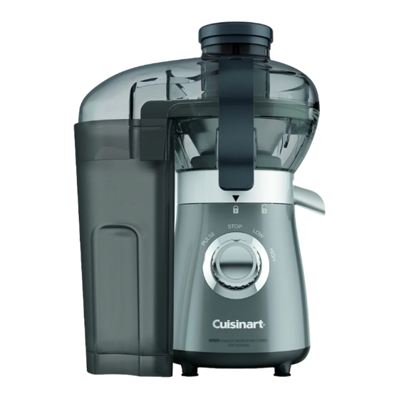 Cuisinart BJC-550 Guía De Referencia Rápida