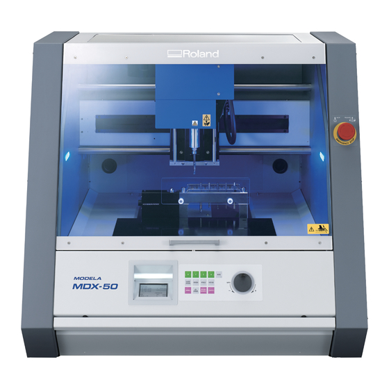 Roland MDX-50 Manual Del Usuario