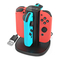 Fosmon C-10726 - Manual de la base de carga 4 en 1 para el mando Joy-Con de Nintendo Switch