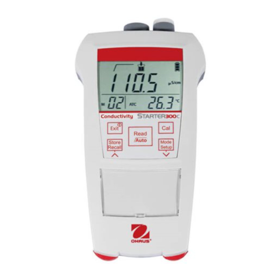 OHAUS STARTER 300C Manual De Instrucciones