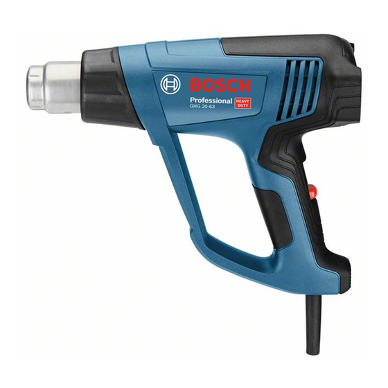 Bosch GHG 20-63 Professional Manual Original