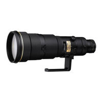 Nikon AF-S Nikkor ED 600mm f/4DII F Manual De Instrucciones