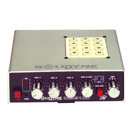 Solidyne MB 2100 Manual Del Usuario