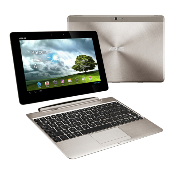 Asus Transformer Pad TF700 Serie Manuales