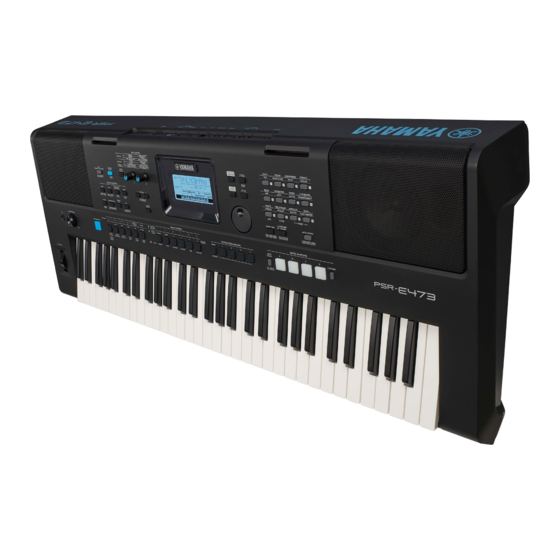 Yamaha PSR-E473 Manual De Instrucciones