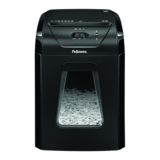 Fellowes Powershred 12C Manual De Instrucciones