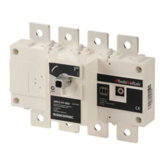 socomec SIRCO PV 26PV4010 Instrucciones De Montaje Y Conexión