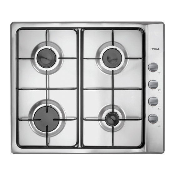 Teka SL P60 4G AI AL Instrucciones Para La Instalación Y Recomendaciones De Uso Y Mantenimiento