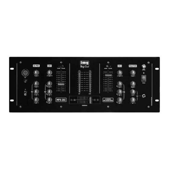 IMG STAGELINE MPX-202 Manuales