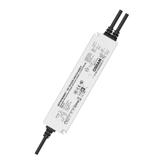 Osram OPTOTRONIC OT 20/220-240/24 DIM P Manual De Instrucciones