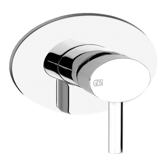 Gessi OVALE 23110 Manual De Instrucciones