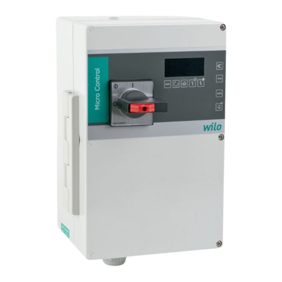 Wilo -Control MS-L Serie Instrucciones De Instalación Y Funcionamiento