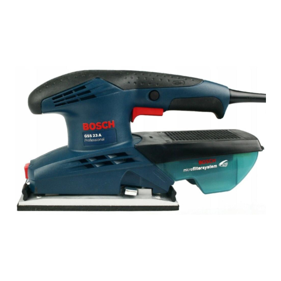 Bosch GSS 23 A Professional Manual Del Usuario