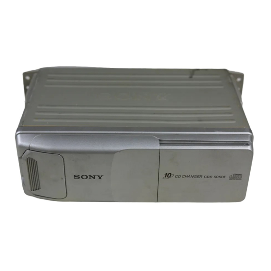 Sony CDX-505RF Manual De Instrucciones