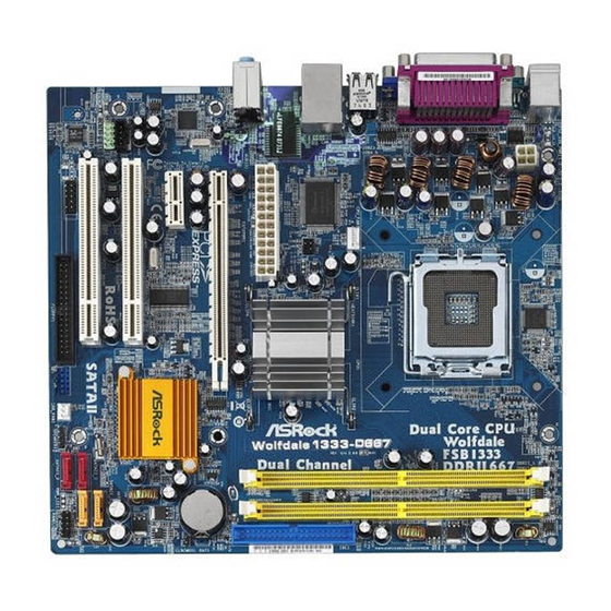 ASROCK Wolfdale1333-D667 Manuales