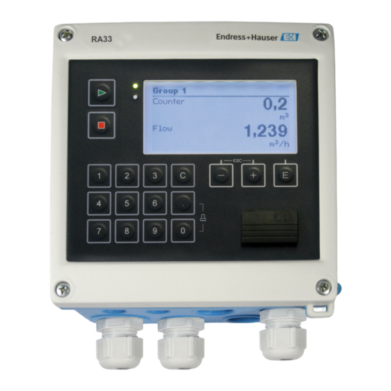Endress+Hauser RA33 Manual De Instrucciones