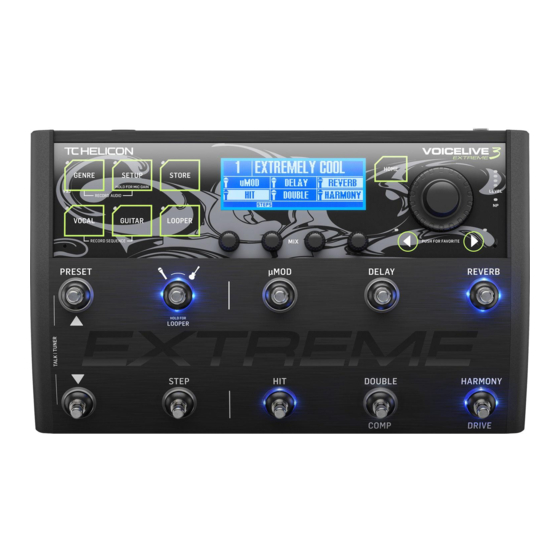 TC-Helicon VOICELIVE 3 EXTREME Manual De Puesta En Marcha