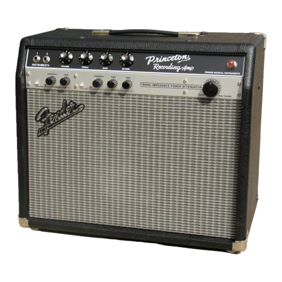 Fender PRINCETON Recording-Amp PR 524 Manuales