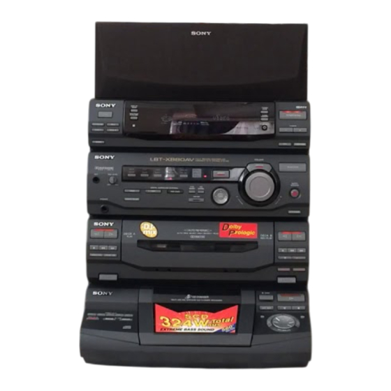 Sony LBT-D890AV Manual De Instrucciones