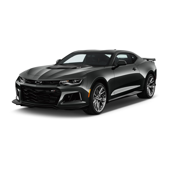 Chevrolet CAMARO 2017 Manual De Instrucciones