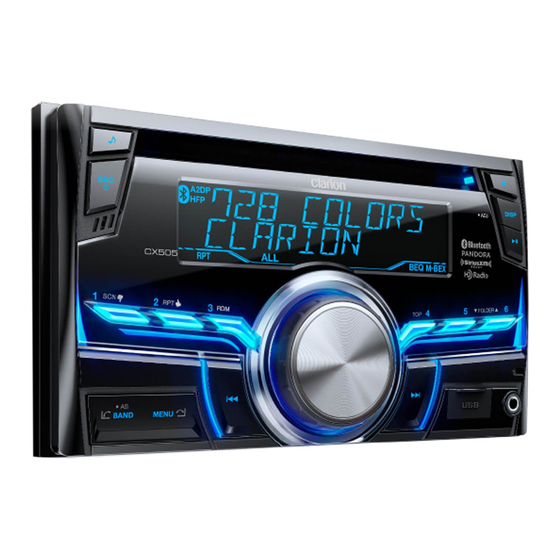 Clarion CX505 Manual De Instrucciones
