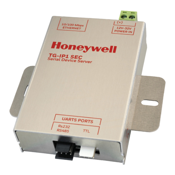 Honeywell TG-IP1-SEC Manuales