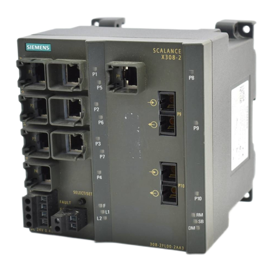 Siemens SIMATIC NET SCALANCE X-300 Instrucciones De Servicio