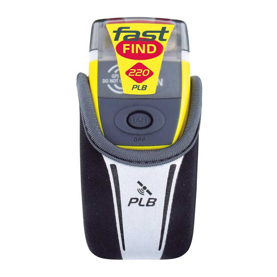 mcmurdo FAST FIND 220 PLB Manual De Uso