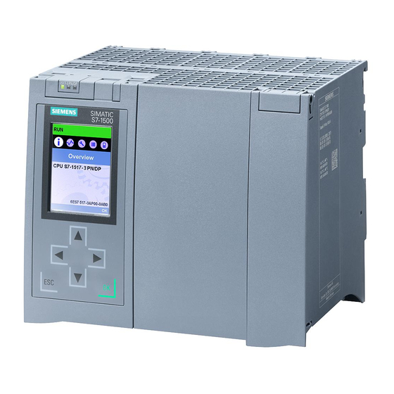 Siemens SIMATIC S7-1500 Manual De Producto