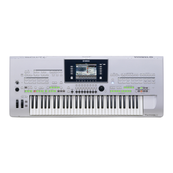 Yamaha Tyros 3 Manuales