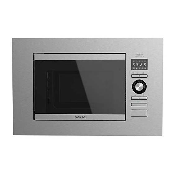 cecotec GRANDHEAT 2090 Built-In Steel Manual De Instrucciones