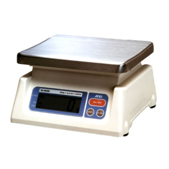 A&D SK-1000 Manual De Instrucciones