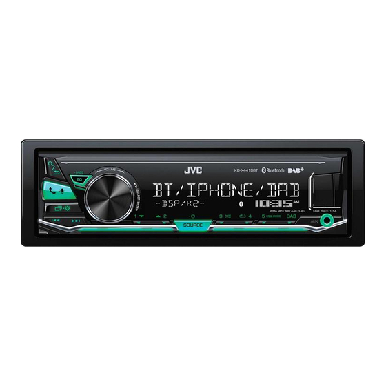 JVC KD-X441DBT Manual De Instrucciones