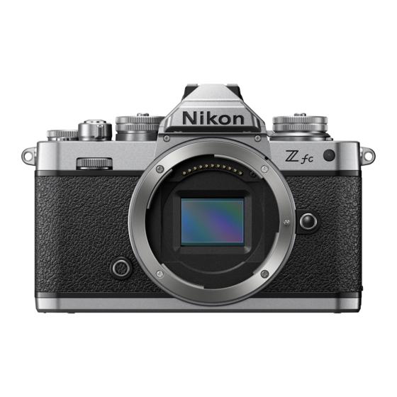 Nikon Zfc Manual Del Usuario