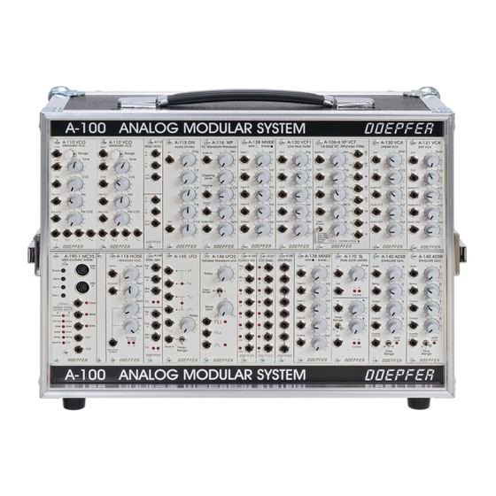 DOEPFER A-100 Manuales Del Usuario