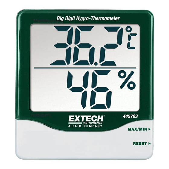 Extech Instruments 445703 Manual De Instrucciones