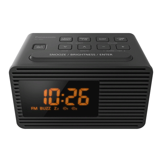 Panasonic RC-800 Instrucciones De Funcionamiento