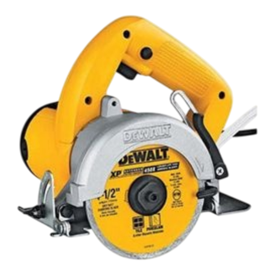 DeWalt DW861 Manual De Instrucciones