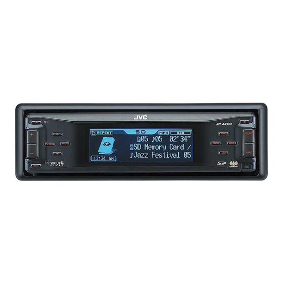 JVC KD-AR960 Manual De Instalación/Conexion