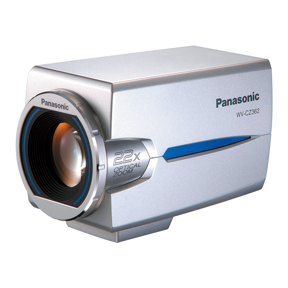 Panasonic WV-CZ362E Guia De Instalacion