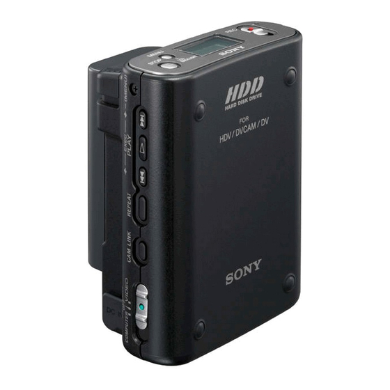 Sony HVR-DR60 Manual De Instrucciones