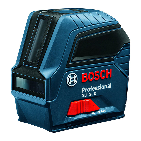 Bosch Professional GLL 2-10 Manual Original