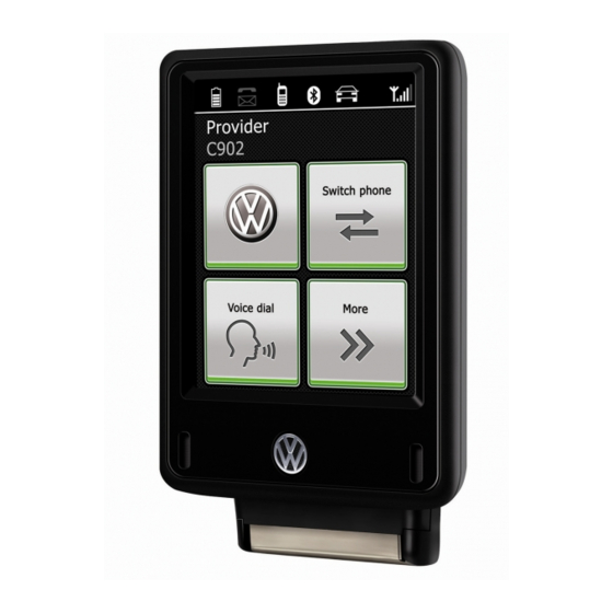 Volkswagen Touch Phone-Kit Manuales