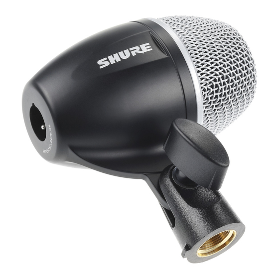Shure PG52 Manual De Instrucciones