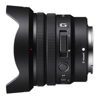 Sony E PZ 10-20mm F4 G Manual Del Usuario