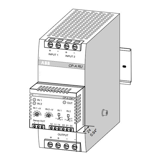 ABB CP-A CM Instrucciones De Servicio Y De Montaje