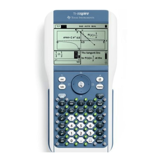 Texas Instruments TI-Nspire Guía De Referencia
