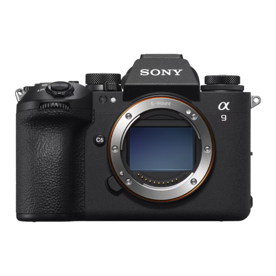 Sony ILCE-9M3 Guia De Ayuda